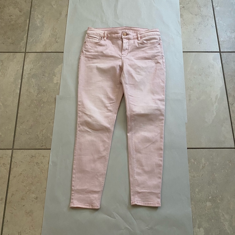 White House Black Market Pink Skinny Jeans